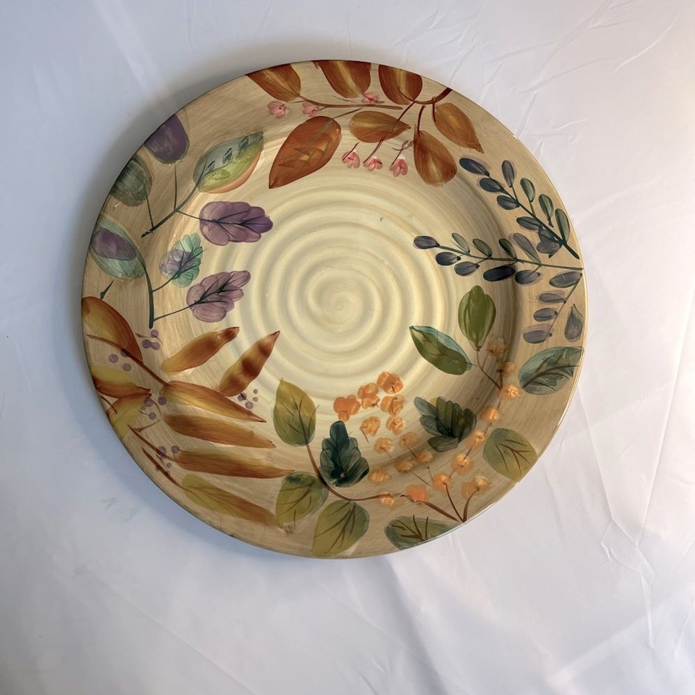 Shadowwood 11 1/2” Dinner Plate Botanical Discontinued Cottagecore